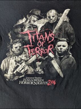 Universal Studios 'Titans of Terror' Black Short Sleeve Tee